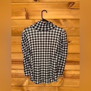 🏁Free People Black and White Turtleneck Top | Small🏁